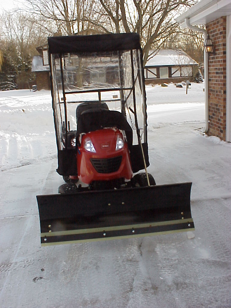 Toro LX425 with Berco Snow Blade